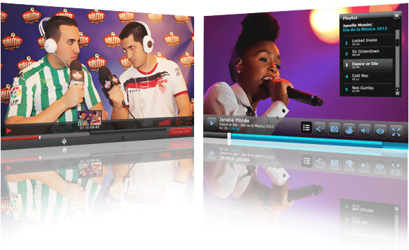 Players de vídeo personalizados